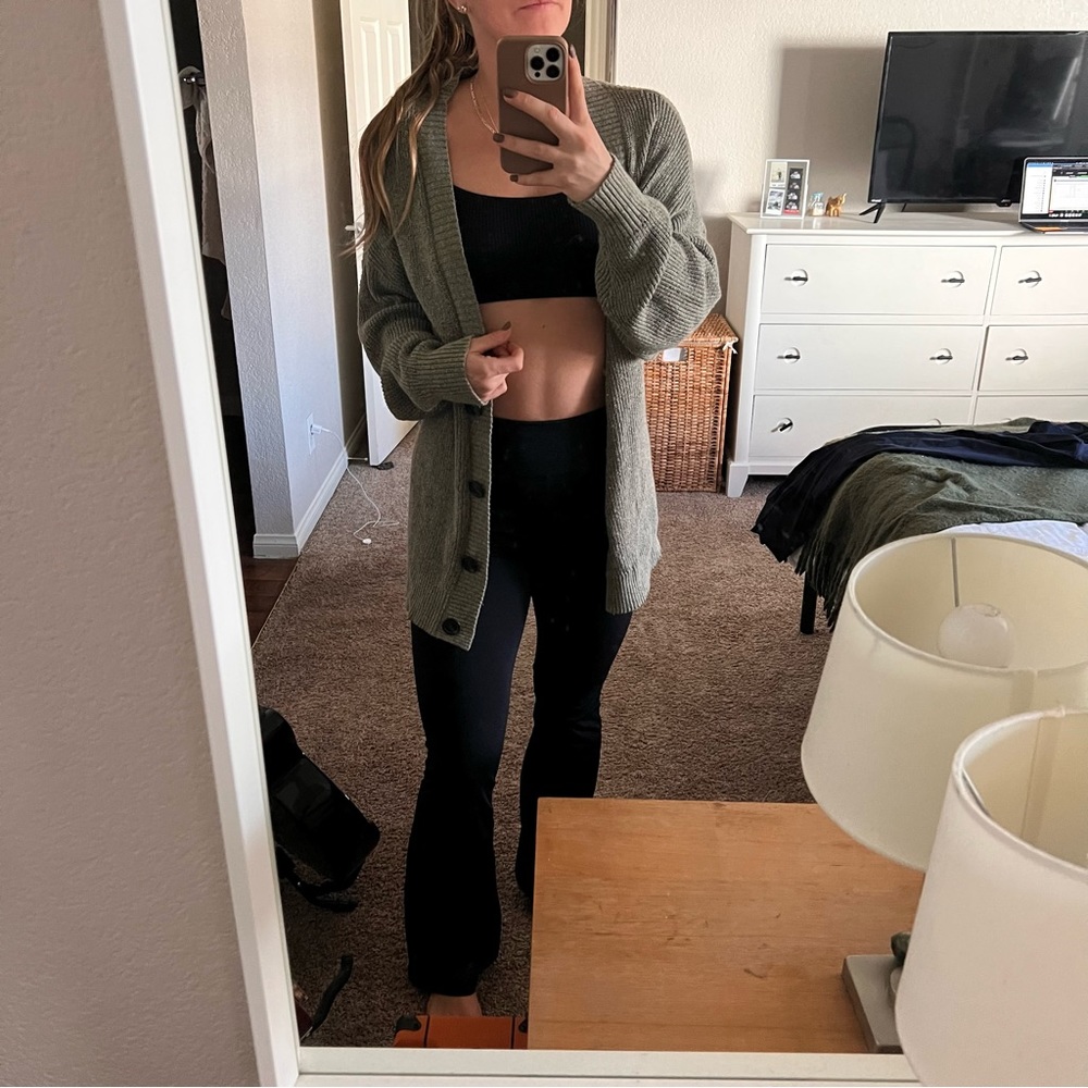 Olive Green Cardigan